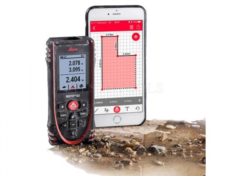 Leica-Disto-X3-Laser-Distance-Meter-DustWaterDrop-Proof-IP65-B